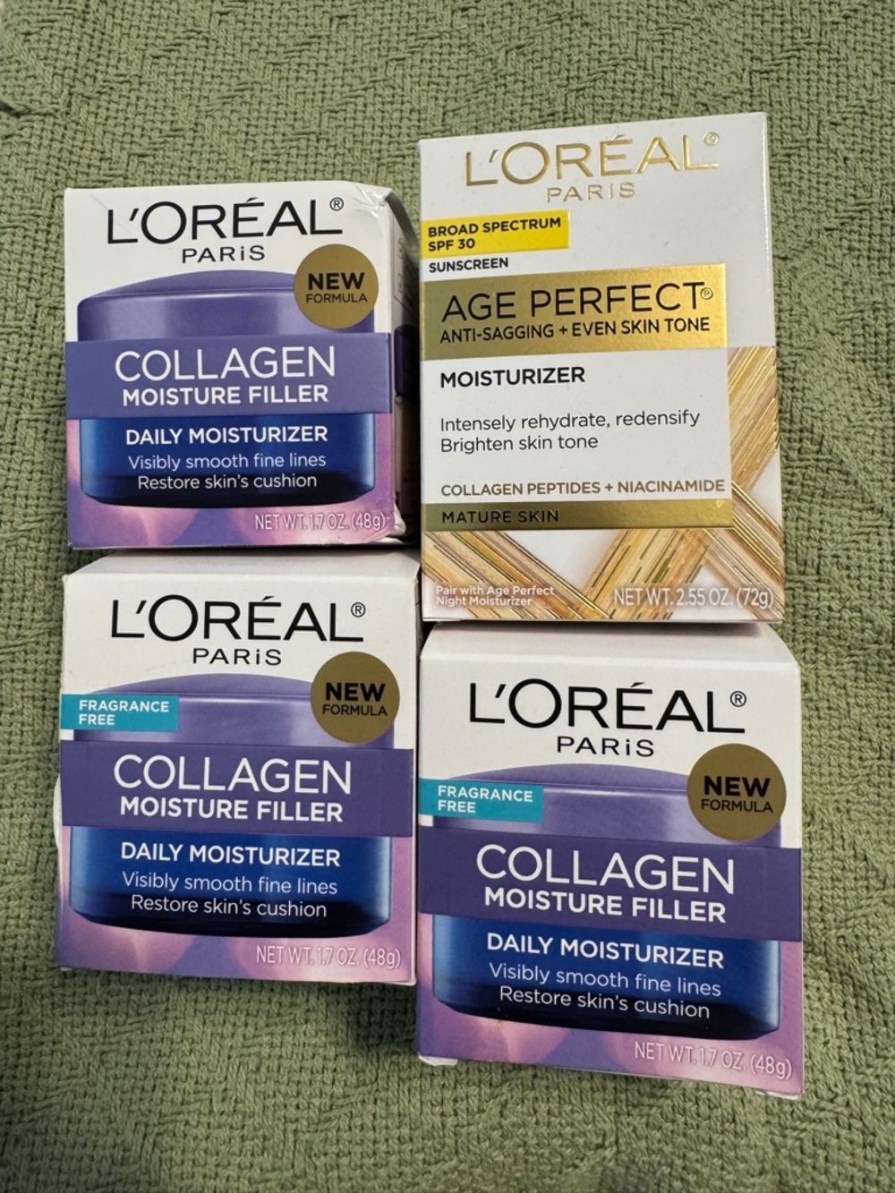 Collagen Moisture Filler Daily Moisturizer and Age Perfect Moisturizer